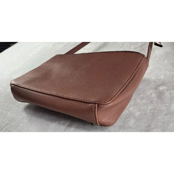 Nine West Crossbody Bag Faux Leather 10"x7.5" Shoulder Purse Adjustable Strap - Picture 8 of 9